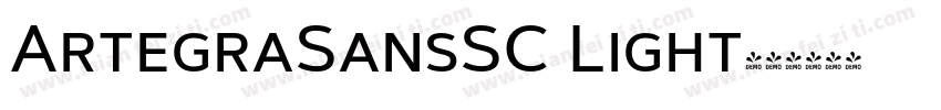 ArtegraSansSC Light字体转换